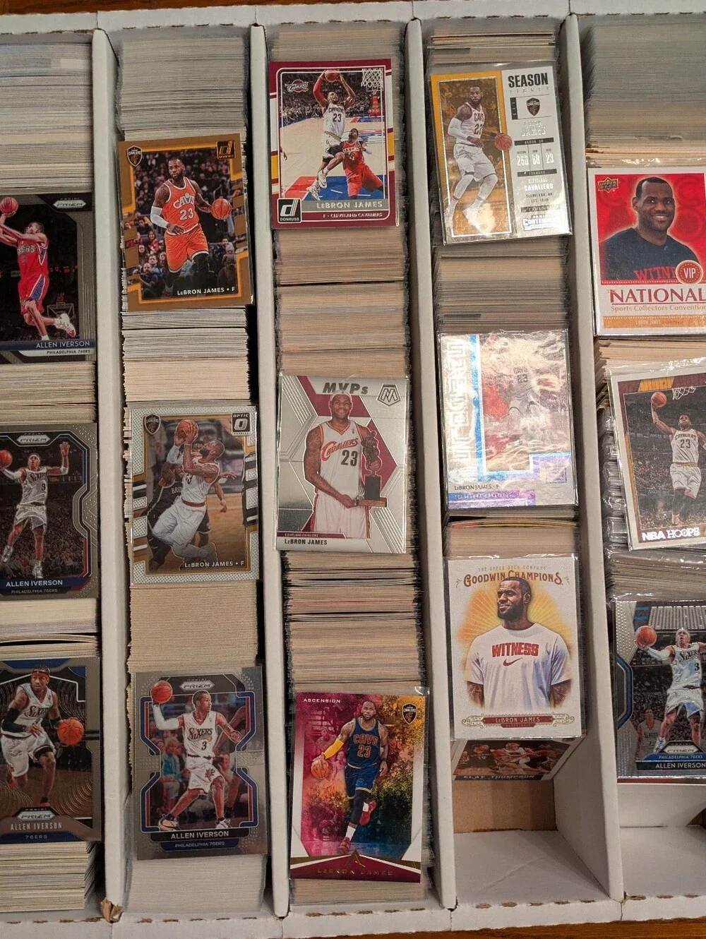 100 NBA Basketball Cards Lot 2000s Estate Sale Vintage